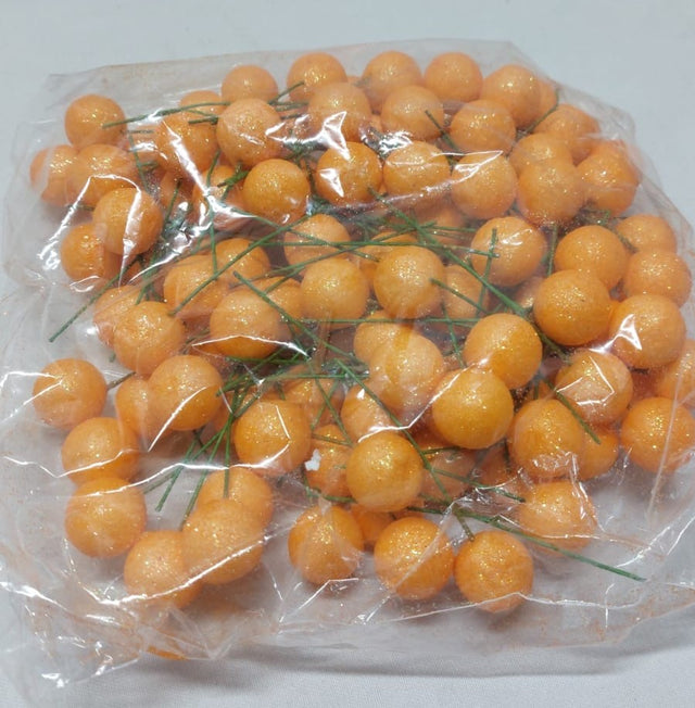 Pick bilute 2cm portocaliu cu glitter