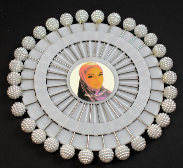 Ace cu margele 45mm s/30 alb