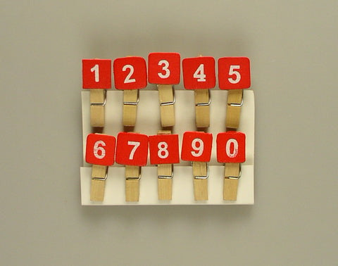 imagine produs Clame cu numere s/10