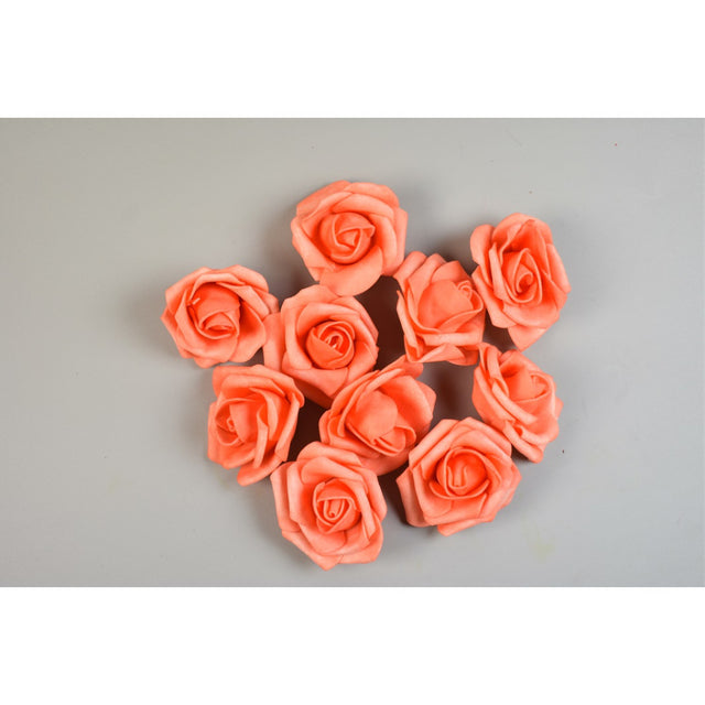 Cap trandafiri polifoam 4.5cm somon