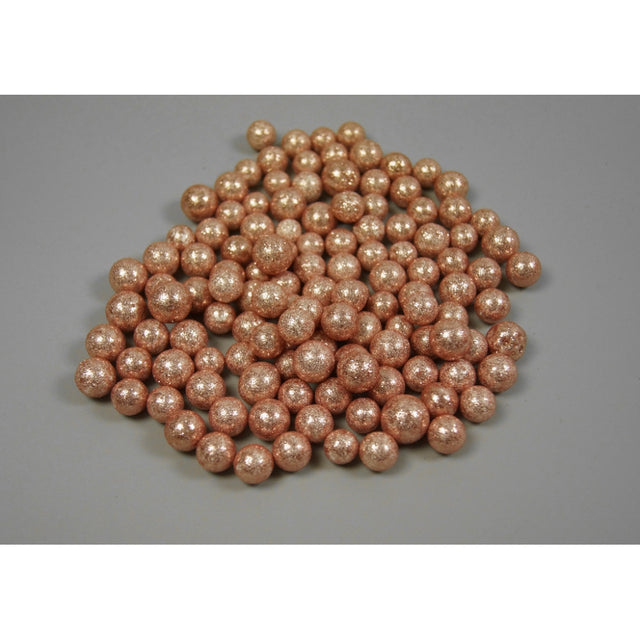 Bile polistiren 1.5cm rose gold cu glitter