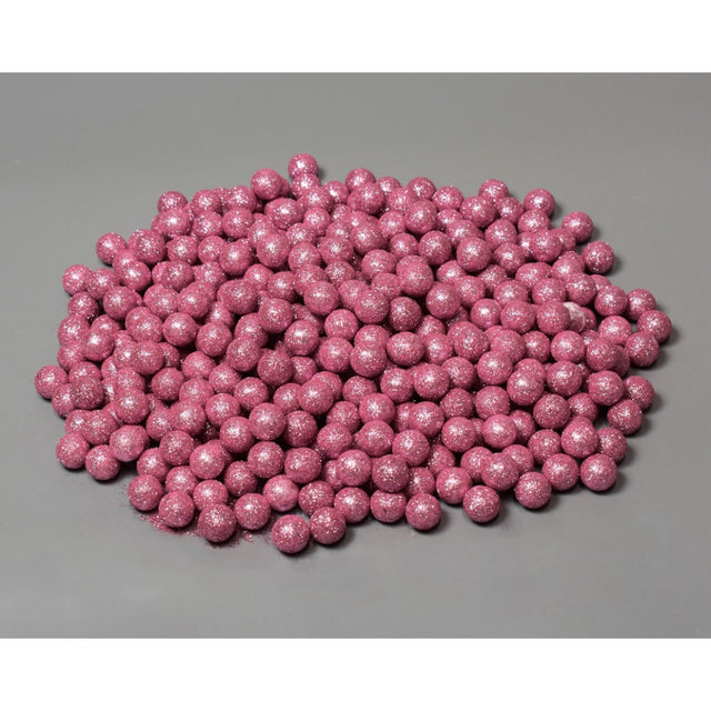 Bile polistiren 1.5cm roz&glitter