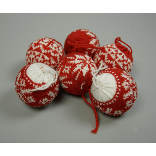 Set glob craciun crosetate S/6