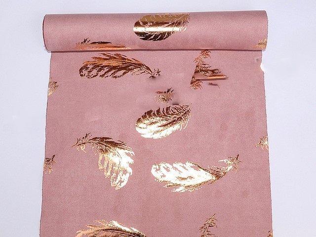 imagine produs Velur cu model 28cmx5m roz