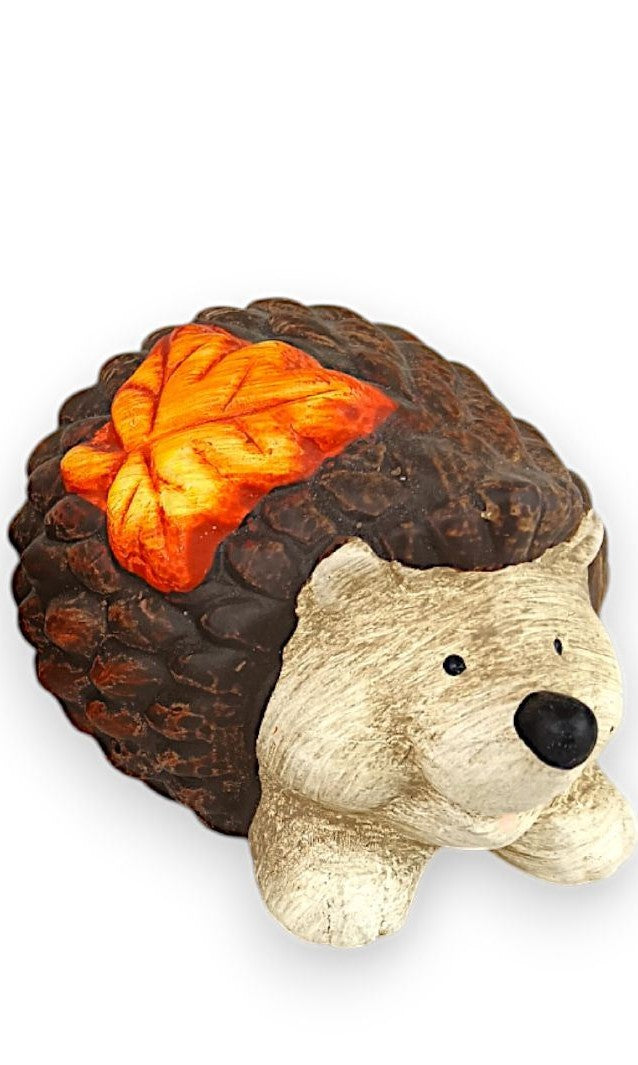 Fig. arici cu frunze polirezin 10x7x7 cm