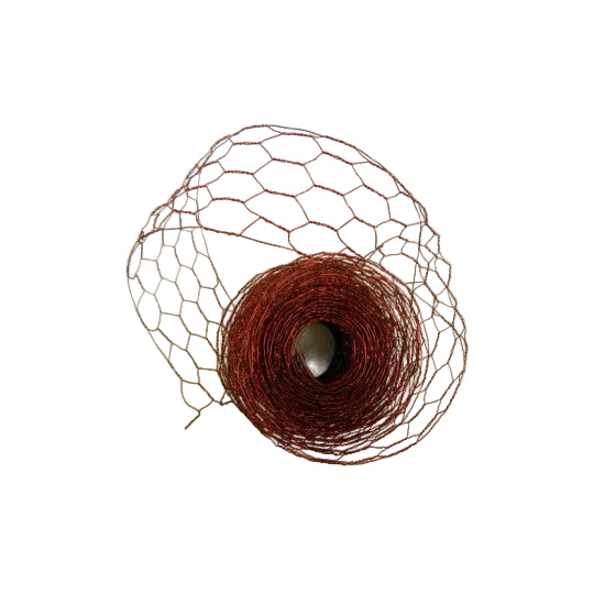 Plasa decor din sarma 4,6mx5cm rosu