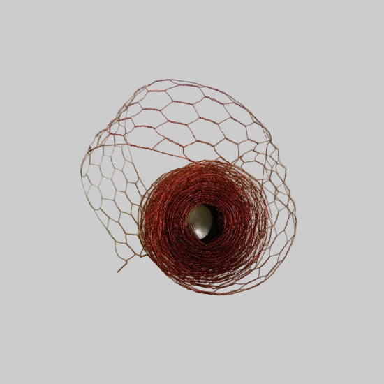 Plasa decor din sarma 4,6mx5cm rosu