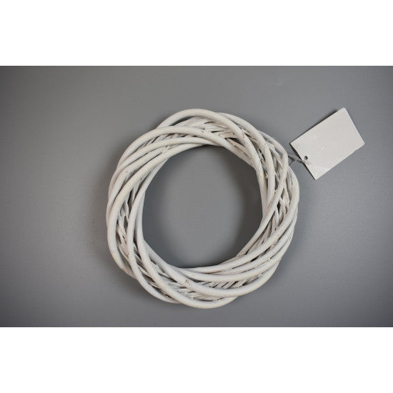 Coronita din nuiele 15cm alb