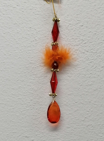 imagine produs Dec.de agatat cu pene 17cm