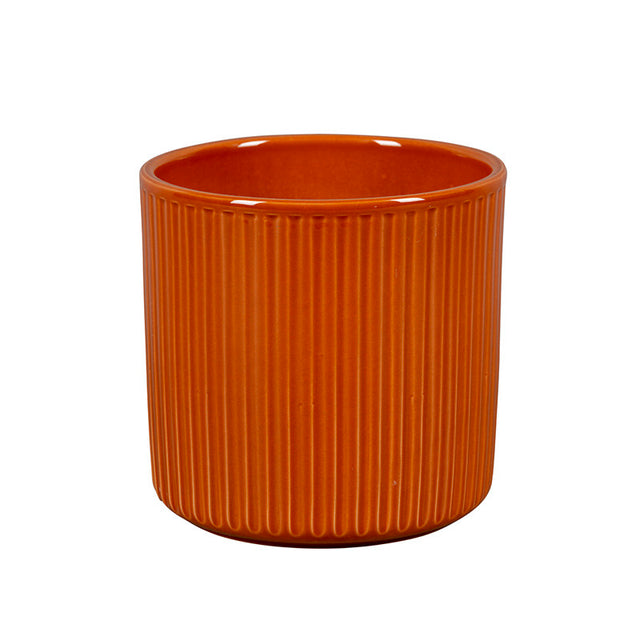 imagine produs Vas ceramic cilindru Helsinki Line 13,5x13,2cm cayenne