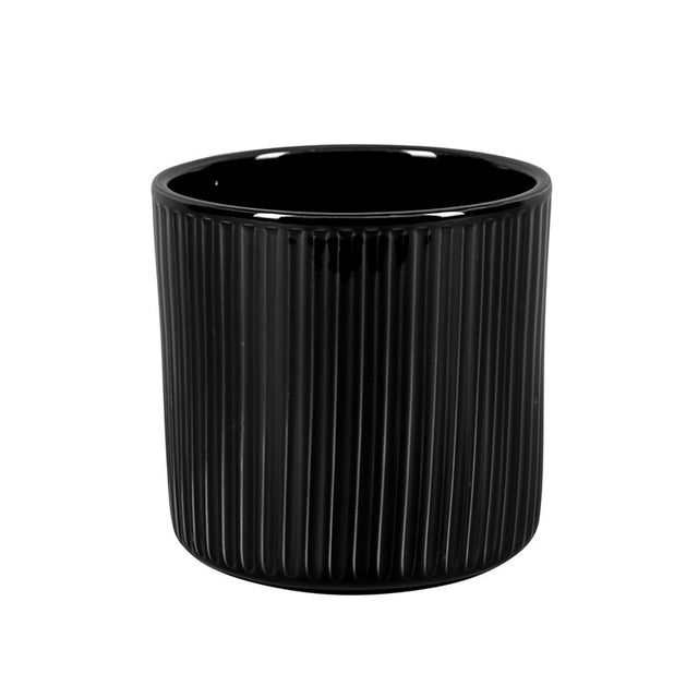 imagine produs Vas ceramic cilindru Helsinki Line 13,5x13,2cm antracit