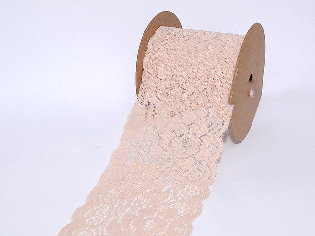 Dantela elastica 8CMX5Mbej pudra