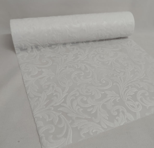 Amb.celofibra catifea 3D 30cmx10m alb