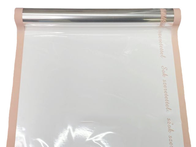 Folie sul transparent 50cmx10m roz pudra