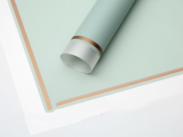 imagine produs Folie cu model 58x58cm S/20 verde/auriu