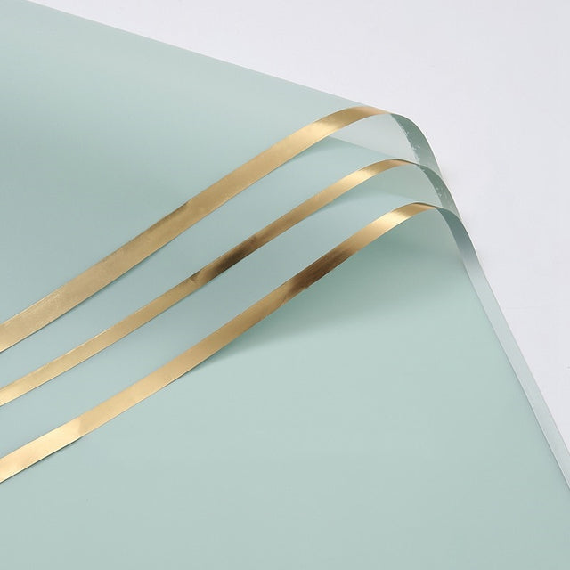 imagine produs Folie cu model 58x58cm S/20 verde pastel/auriu