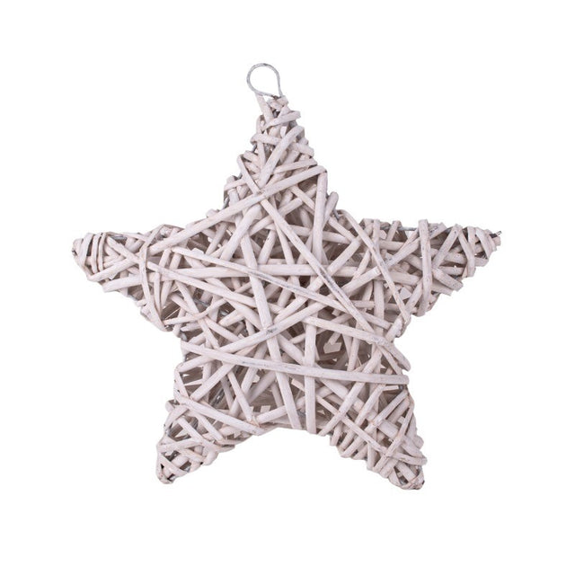 imagine produs Stele din nuiele de agatat 32x32x8cm alb