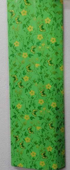 imagine produs Folie polipropilena verde cu fluturi