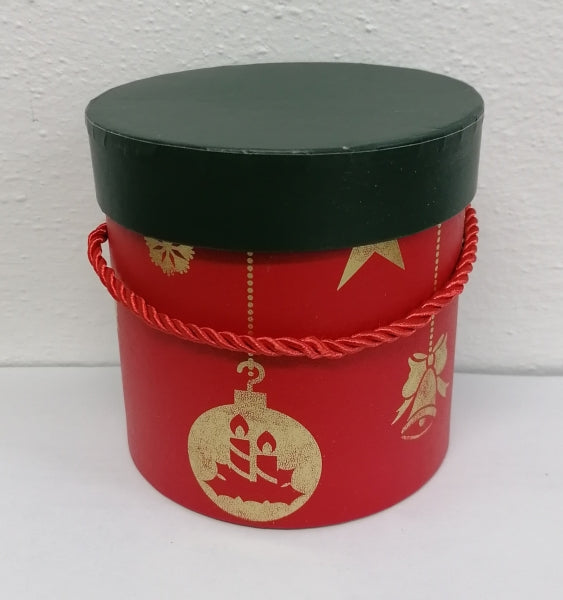 imagine produs Cutie din carton rotund 10x12cm rosu