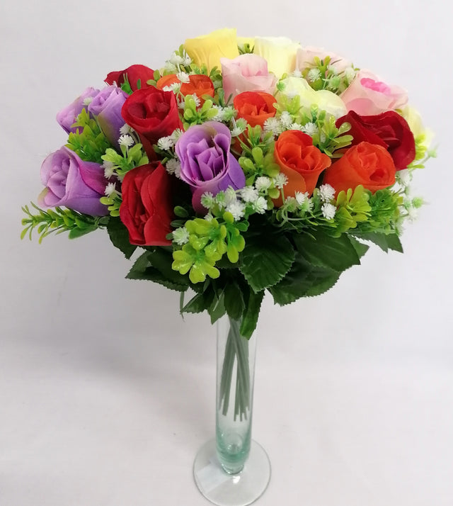 imagine produs Fir trandafiri x24 H:34cm mixt