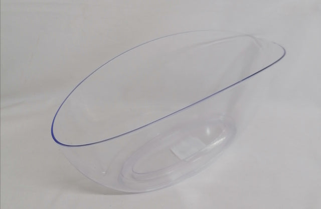 imagine produs Vas plastic oval 37x15cm transparent