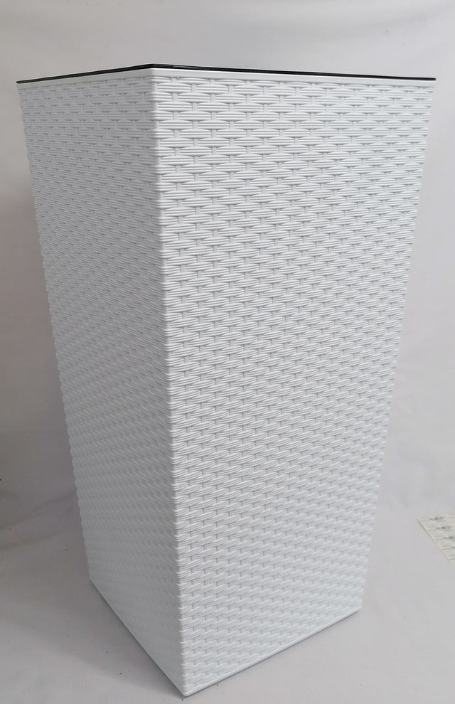 imagine produs Ghiveci plastic finezja 40x40cm alb