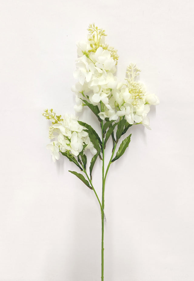 imagine produs Creanga cu floricele x3 H68cm crem