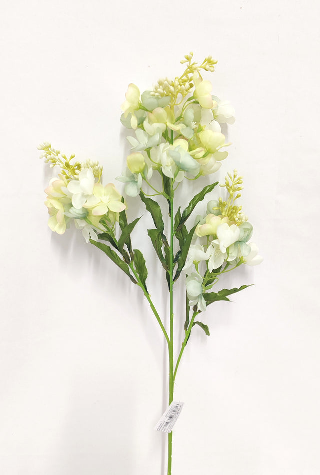 imagine produs Creanga cu floricele x3 H68cm verde deschis