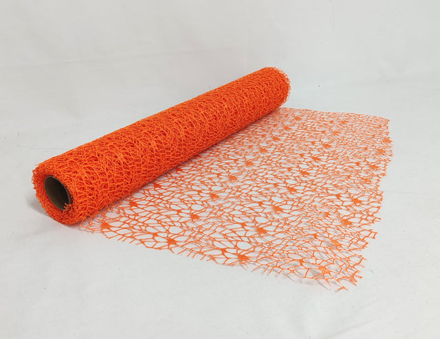 imagine produs Plasa decor dantela Star Net 50cmx4.5m portocaliu