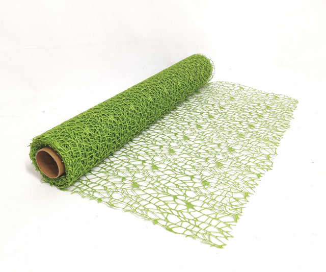 imagine produs Plasa decor dantela Star Net 50cmx4.5m verde oliv