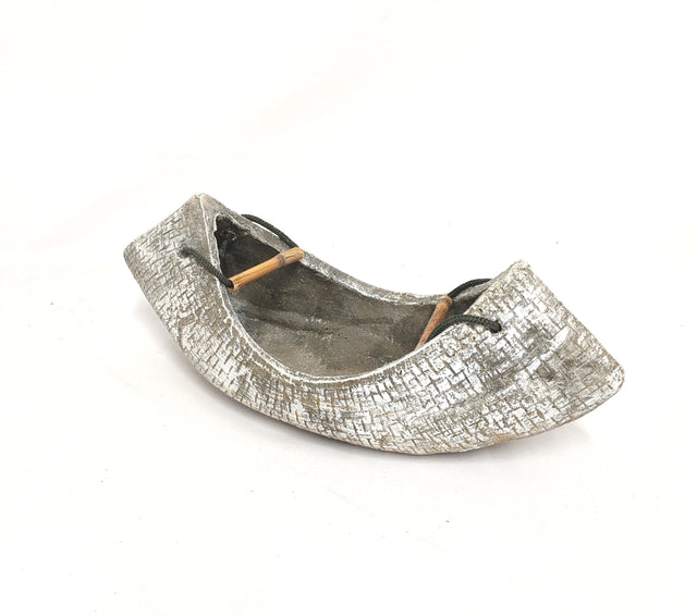 imagine produs Bol din ghips forma geanta cu manere 40x15cm