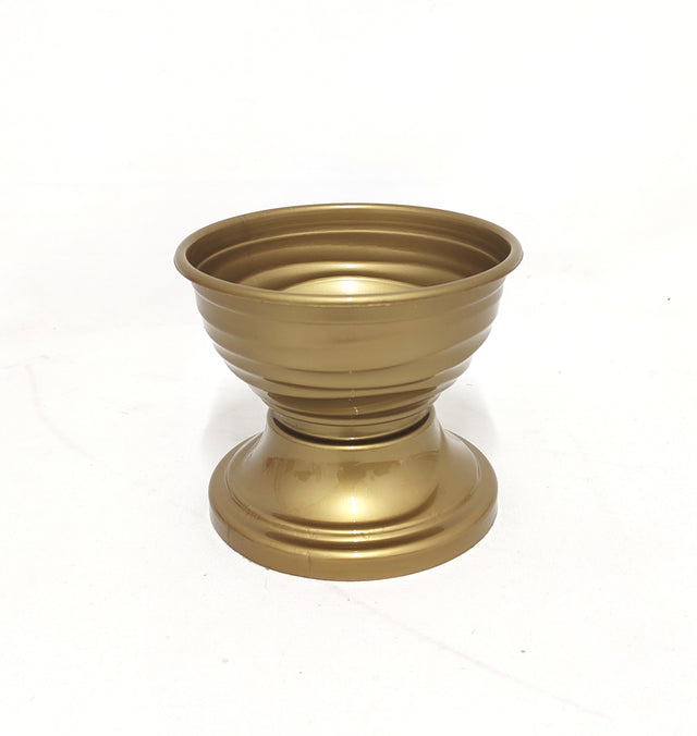 imagine produs Bol plastic cu talpa D:15cm auriu