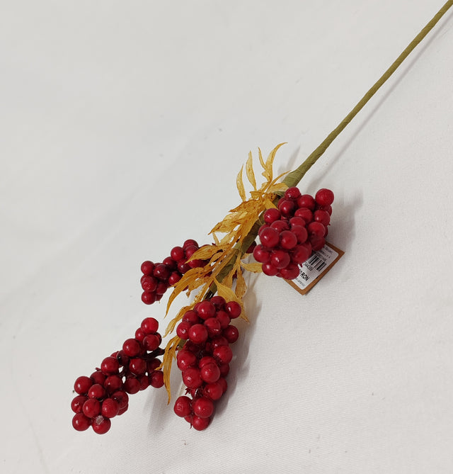 imagine produs Creanga cu bilute 39cm rosu