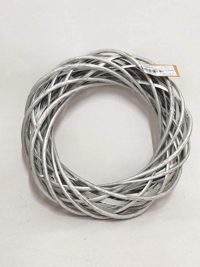 imagine produs Coronita din nuiele 25cm argintiu