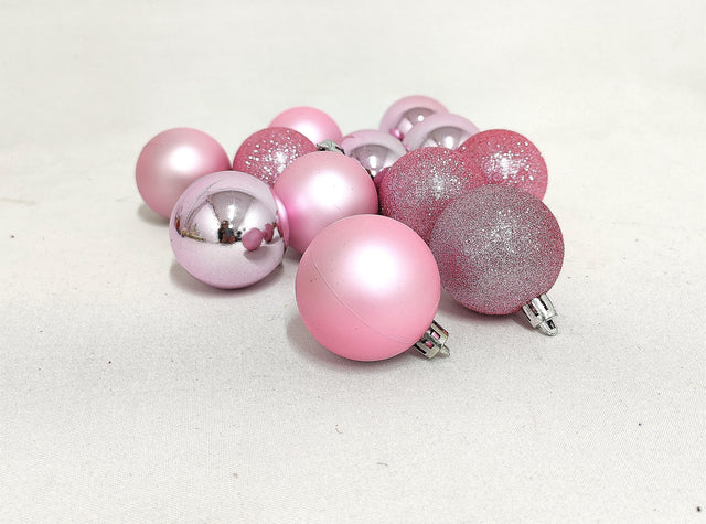 imagine produs Glob plastic 5cm S/12 roz deschis