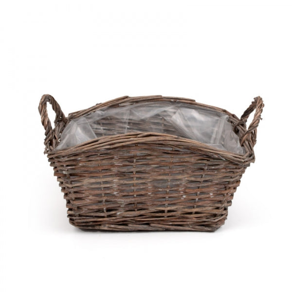 imagine produs Cos din nuiele cu maner 29x25x13/15cm