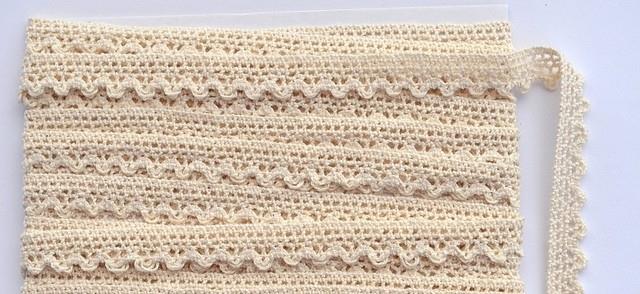 DANTELA CROSETATA 1.2CMX9.1M NATUR