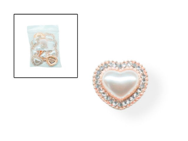 imagine produs Diamante decor 20x23mm S/10 alb/argintiu/auriu