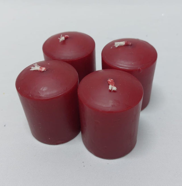 Lumanari advent 4.5x5cm bordeaux