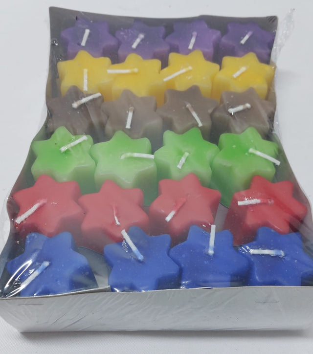 Lum.adv forma stele 4.5x6.5cm culori mixte 24buc/pachet