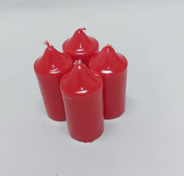 Lumanari dec. advent 8x4cm rosu