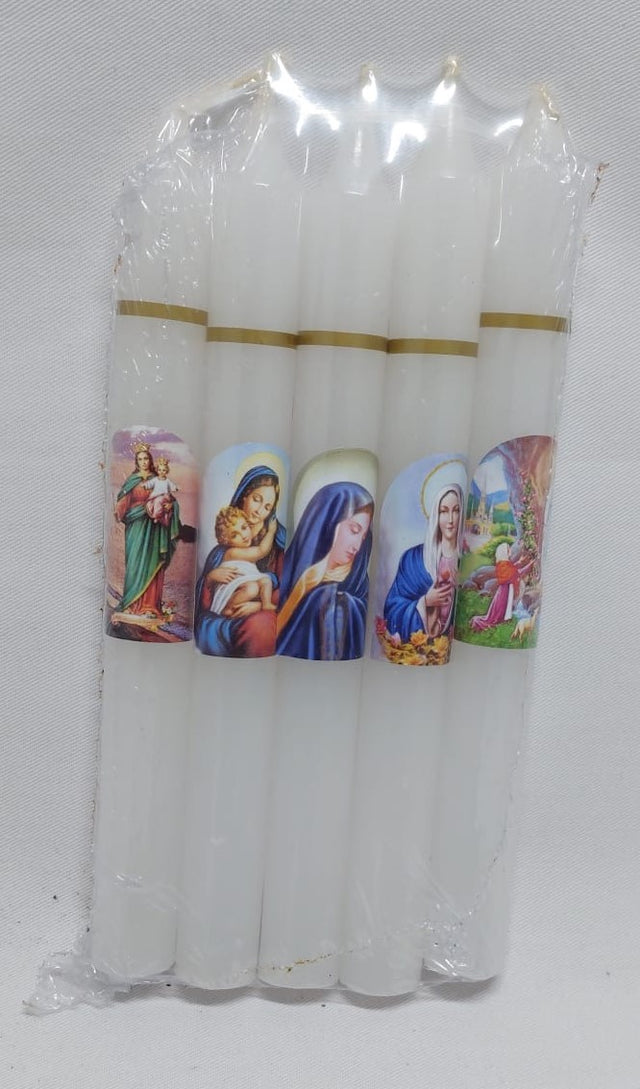 Lumanari cu poze mijlociu 2x20cm,5buc/pachet