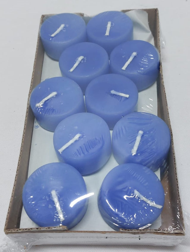 Lumanari plutitoare 4cm,20buc/pachet albastru