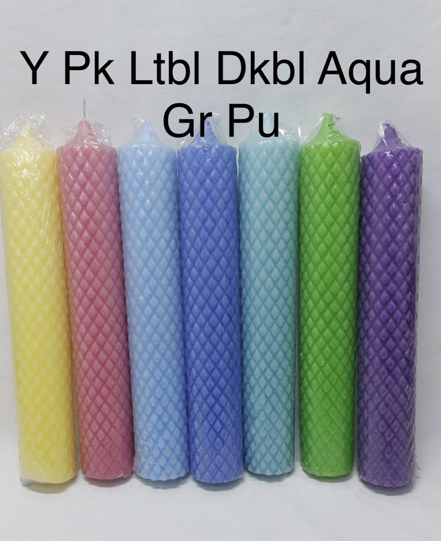 Lum. stalp cu model romb 5.5x35cm roz