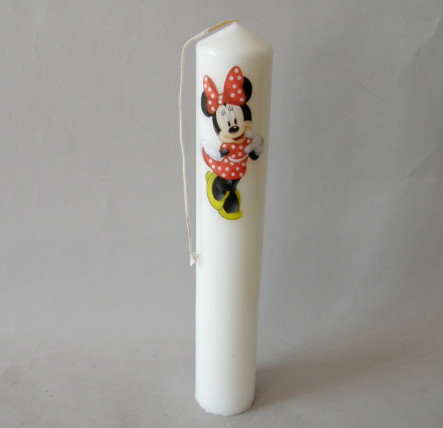 imagine produs Lumanari stalp cu poze 5x35cm minnie