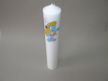 imagine produs Lumanari stalp cu poze 5x35cm strumf