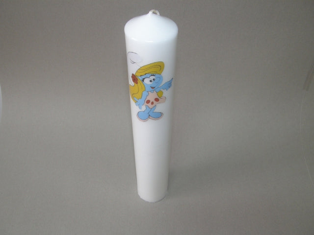 imagine produs Lumanari stalp cu poze 5x35cm strumf