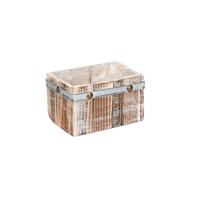 imagine produs Bol din lemn 17x12x10cm gri