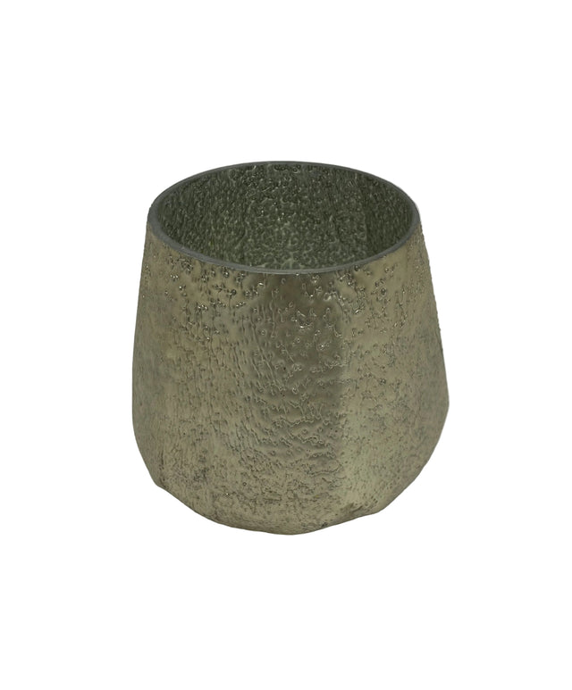 Vaza Din Sticla Marhaba 17x15cm Argintiu