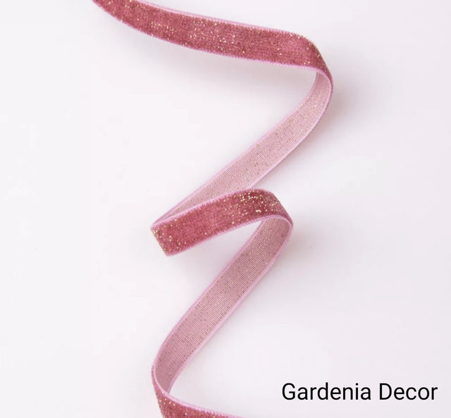 Banda decor catifea 10mmx10m nalba